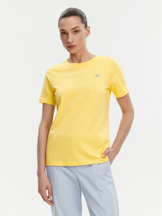Zdjęcie produktu Tommy Hilfiger T-Shirt WW0WW45522 Żółty Regular Fit