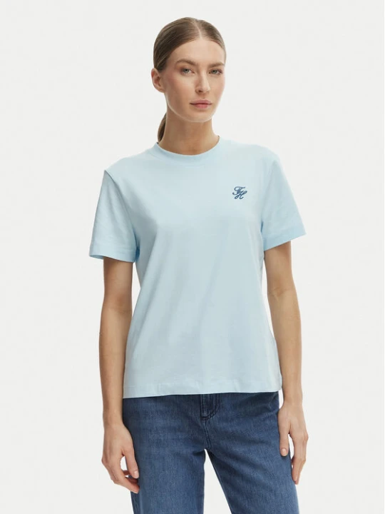 Zdjęcie produktu Tommy Hilfiger T-Shirt WW0WW48699 Niebieski Regular Fit