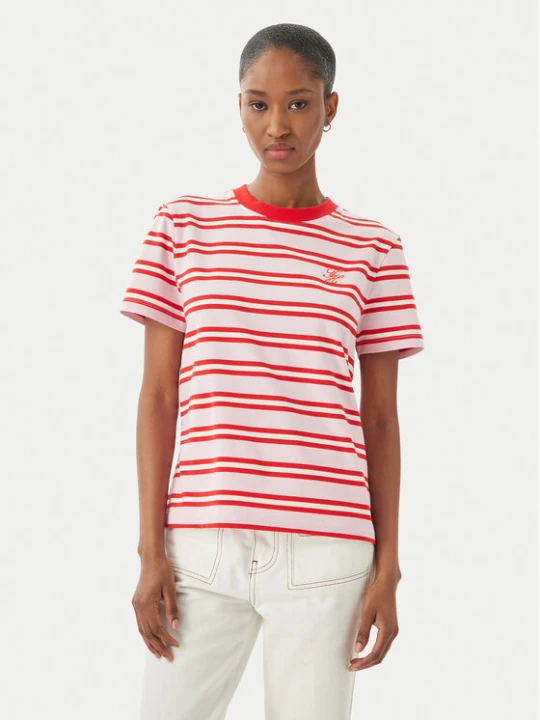 Zdjęcie produktu Tommy Hilfiger T-Shirt WW0WW48699 Różowy jasny Regular Fit