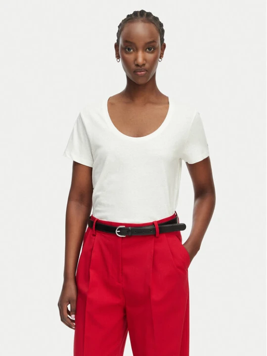 Zdjęcie produktu Tommy Hilfiger T-Shirt WW0WW48705 Biały Regular Fit