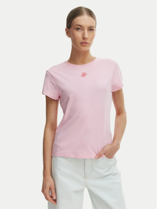 Zdjęcie produktu Tommy Hilfiger T-Shirt WW0WW48710 Różowy Slim Fit