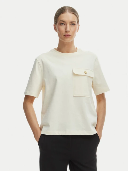 Zdjęcie produktu Tommy Hilfiger T-Shirt WW0WW49249 Beżowy Relaxed Fit