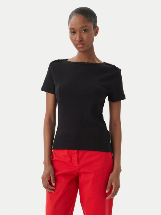 Zdjęcie produktu Tommy Hilfiger T-Shirt WW0WW49250 Czarny Slim Fit
