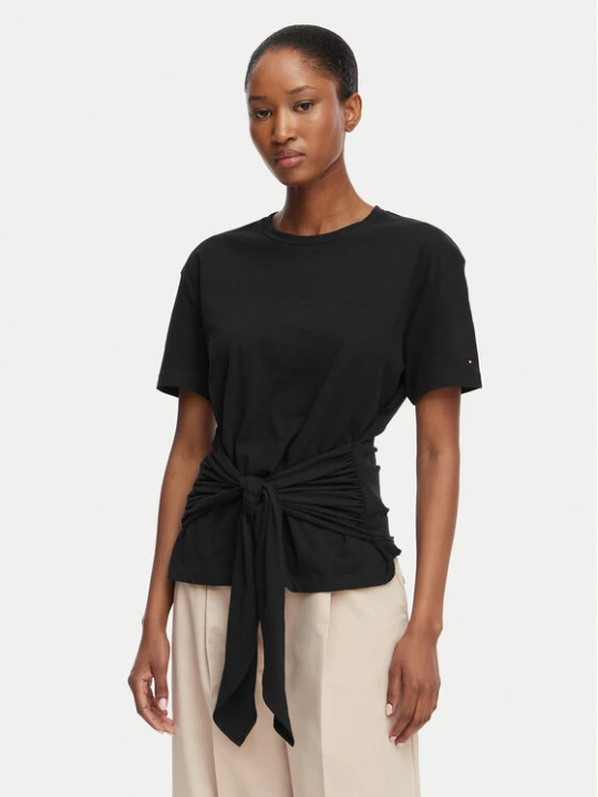Zdjęcie produktu Tommy Hilfiger T-Shirt WW0WW49256 Czarny Relaxed Fit
