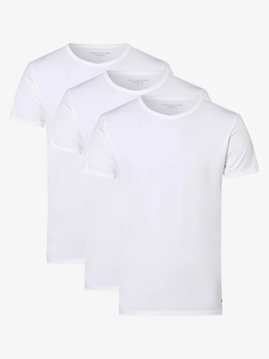 Zdjęcie produktu Tommy Hilfiger T-shirty pakowane po 3 szt. Mężczyźni Bawełna biały