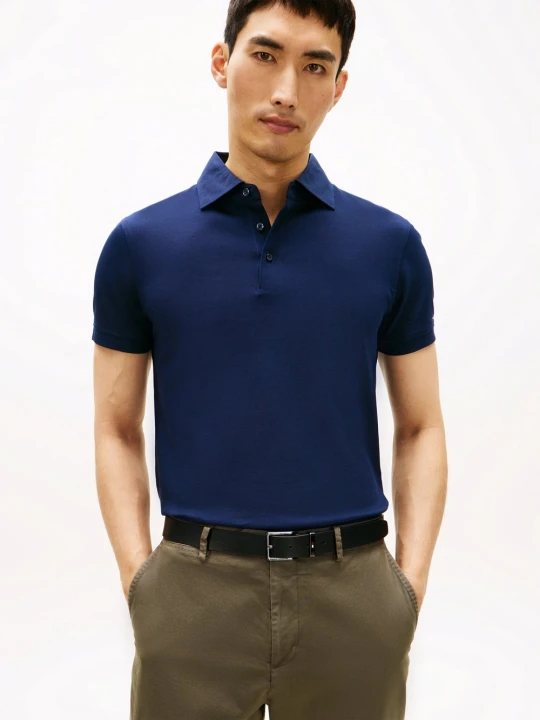 Zdjęcie produktu Tommy Hilfiger Tailored koszulka polo Mężczyźni Bawełna (100%) biały