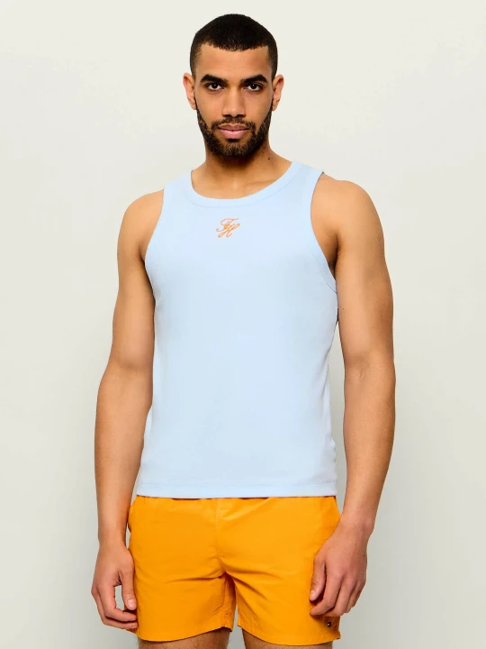 Zdjęcie produktu Tommy Hilfiger Tank top | Slim Fit błękitny