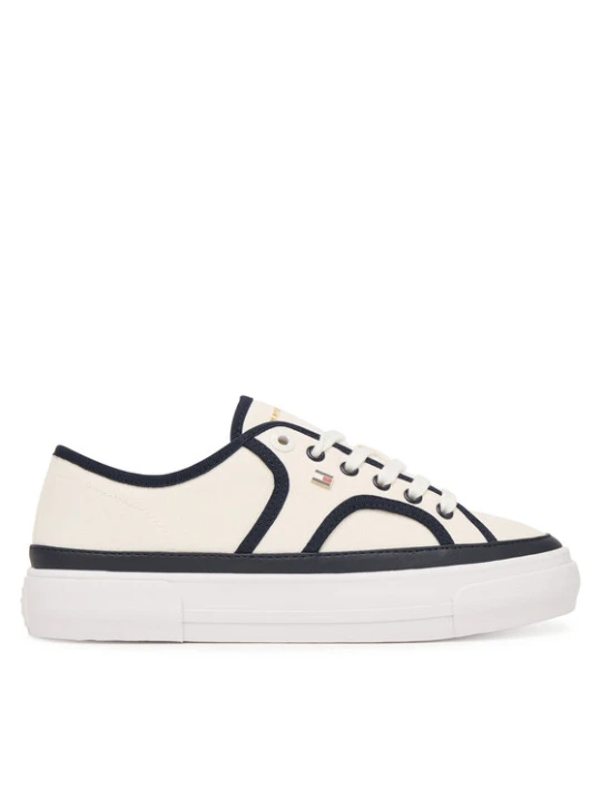 Zdjęcie produktu Tommy Hilfiger Tenisówki Platform Vulc Piping FW0FW09394 Biały