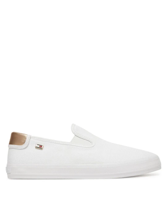 Zdjęcie produktu Tommy Hilfiger Tenisówki Vulc Canvas Slip-On Sneaker FW0FW08645 Biały