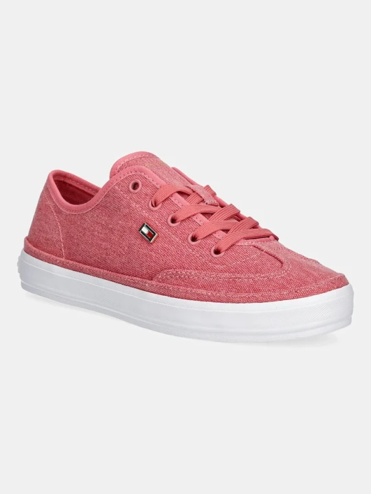 Zdjęcie produktu Tommy Hilfiger tenisówki WASHED CANVAS VULC SNEAKER różowy
