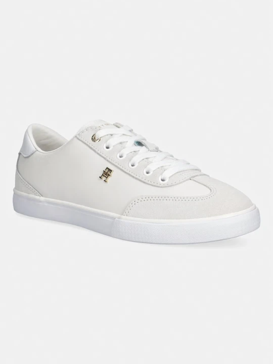 Zdjęcie produktu Tommy Hilfiger TH CHIC LOW VULC tenisówki damskie skórzane biały