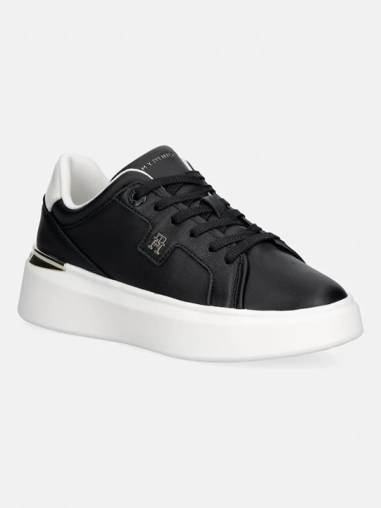 Zdjęcie produktu Tommy Hilfiger TH CHIC PLATFORM sneakersy damskie skórzane czarny