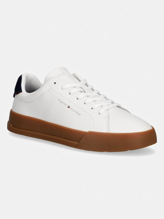 Zdjęcie produktu Tommy Hilfiger TH COURT LTH DETAIL ESS sneakersy męskie skórzane biały