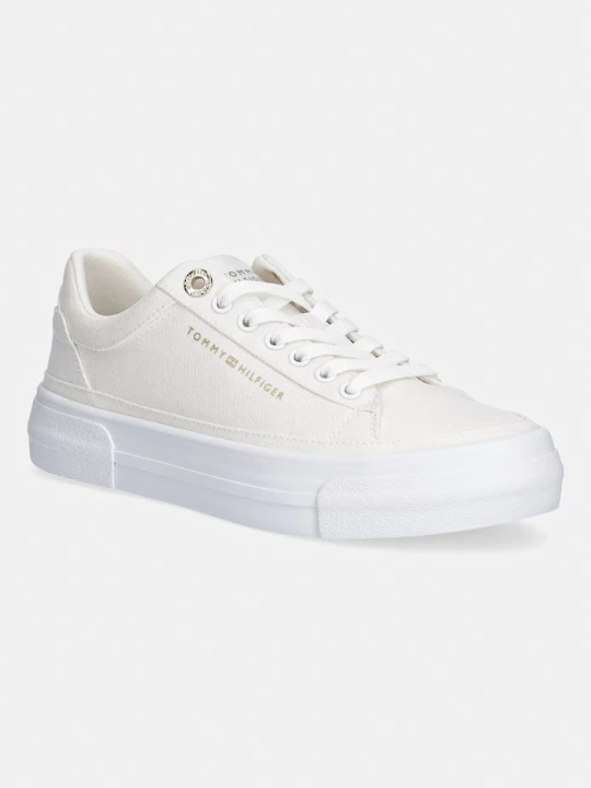Zdjęcie produktu Tommy Hilfiger TH FOXING PLATFORM CANVAS tenisówki damskie beżowy