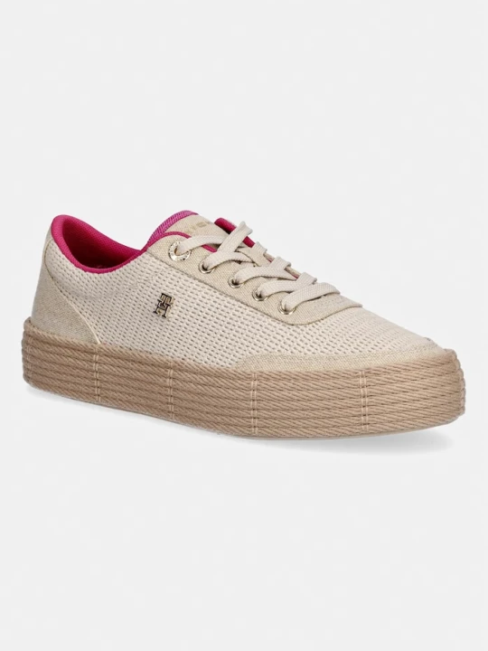 Zdjęcie produktu Tommy Hilfiger TH FOXING PLATFORM ROPE tenisówki damskie beżowy