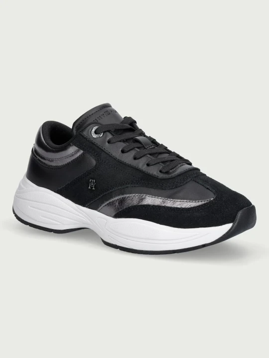 Zdjęcie produktu Tommy Hilfiger TH MODERN SPORTY RUNNER LEATHER sneakersy damskie skórzane czarny