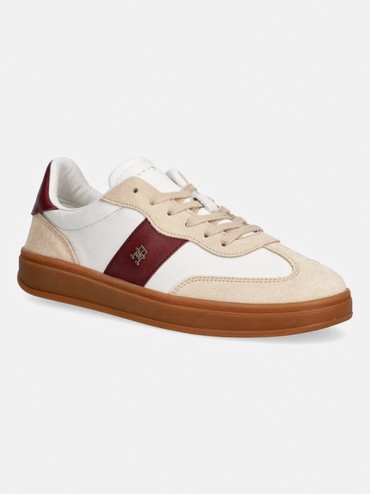 Zdjęcie produktu Tommy Hilfiger TH PREMIUM HERITAGE SNEAKER sneakersy damskie skórzane beżowy