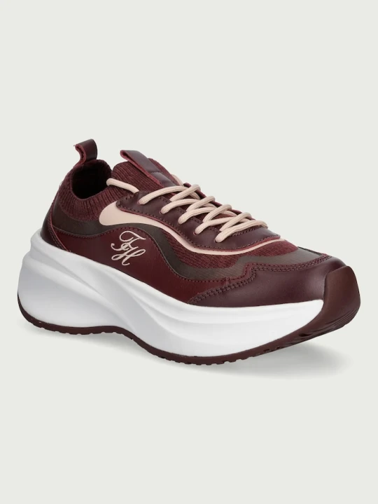 Zdjęcie produktu Tommy Hilfiger TH WAVE RUNNER sneakersy damskie bordowy