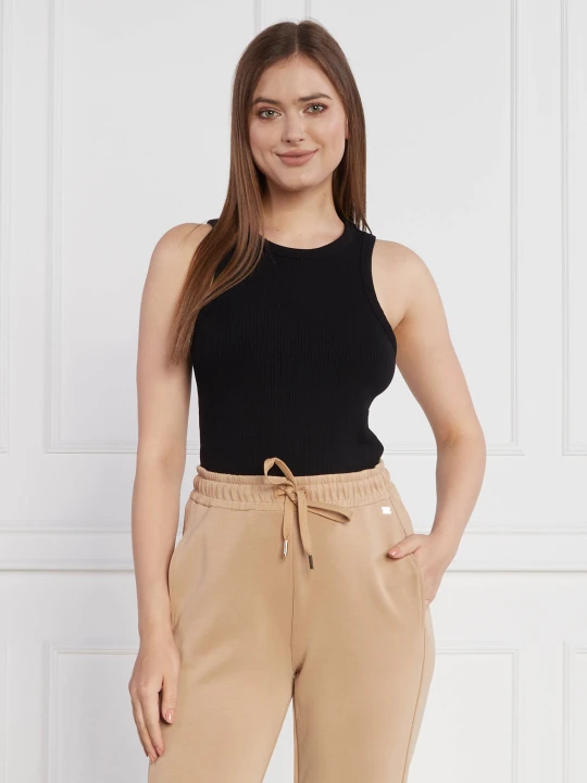 Zdjęcie produktu Tommy Hilfiger Top 5X2 RIB NS | Slim Fit czarny