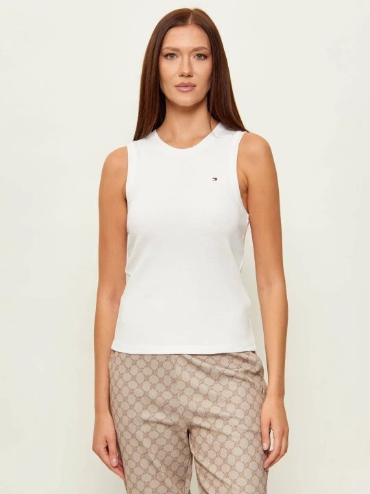 Zdjęcie produktu Tommy Hilfiger Top CODY C-NK | Slim Fit biały