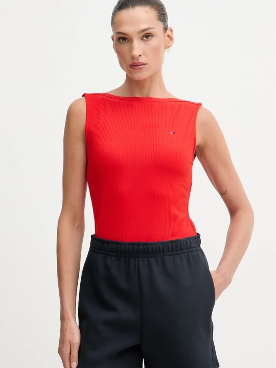 Zdjęcie produktu Tommy Hilfiger top damski czerwony
