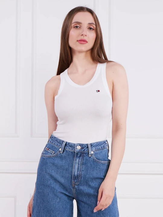 Zdjęcie produktu Tommy Hilfiger Top THXSM RIB TANK TOP | Regular Fit biały
