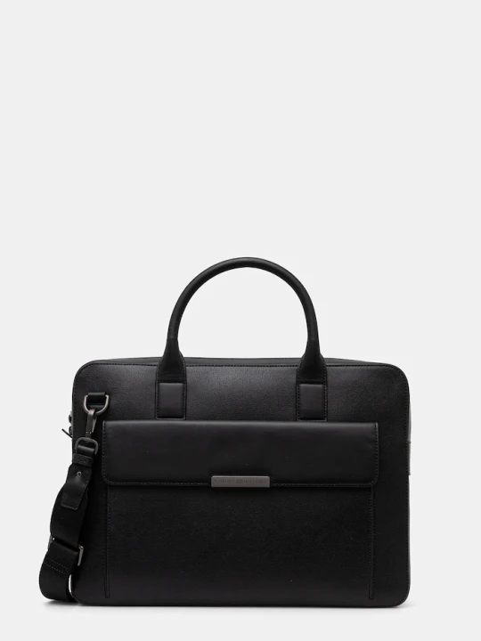 Zdjęcie produktu Tommy Hilfiger torba na laptopa skórzana 40 x 29, 5 x 6 cm czarny