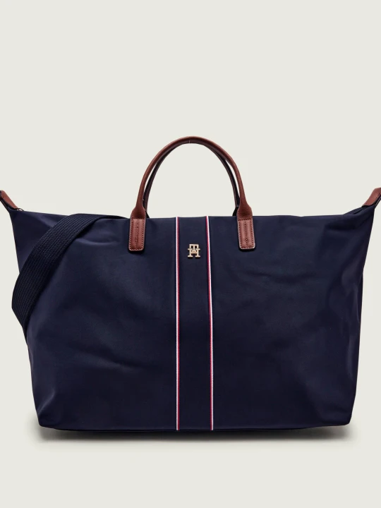 Zdjęcie produktu Tommy Hilfiger Torba podróżna | z dodatkiem skóry granatowy