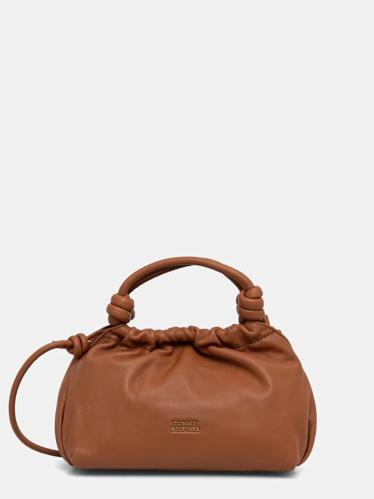 Zdjęcie produktu Tommy Hilfiger torebka crossbody damska skórzana brązowy