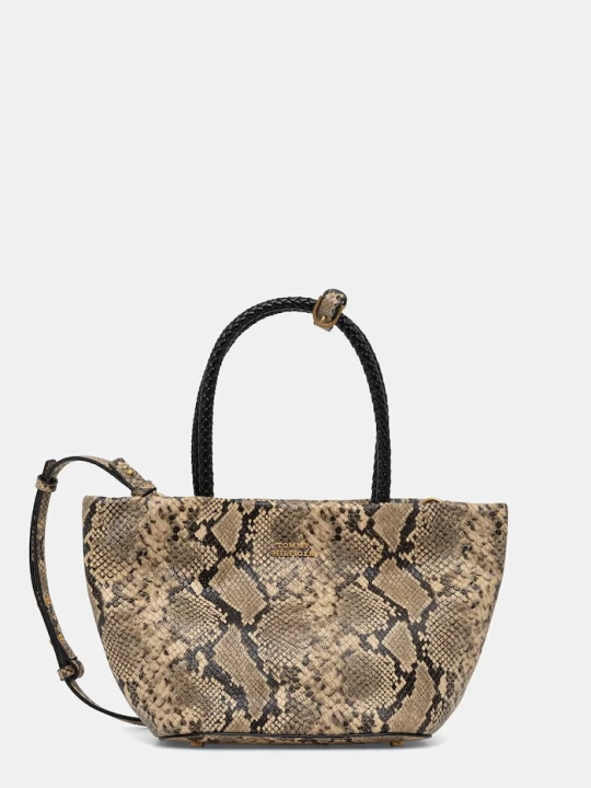 Zdjęcie produktu Tommy Hilfiger torebka crossbody damska skórzana beżowy