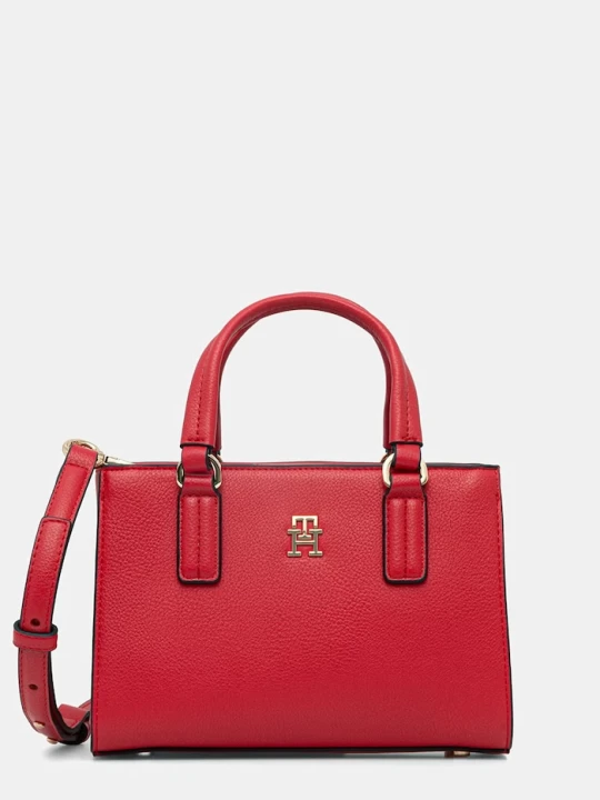 Zdjęcie produktu Tommy Hilfiger torebka crossbody damska z imitacji skóry czerwony
