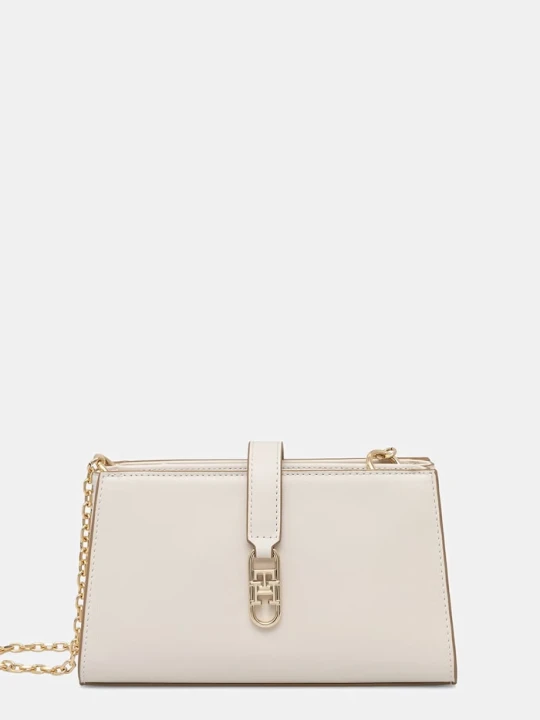 Zdjęcie produktu Tommy Hilfiger torebka crossbody damska z imitacji skóry beżowy