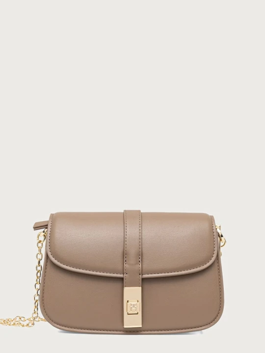 Zdjęcie produktu Tommy Hilfiger torebka crossbody damska z imitacji skóry beżowy