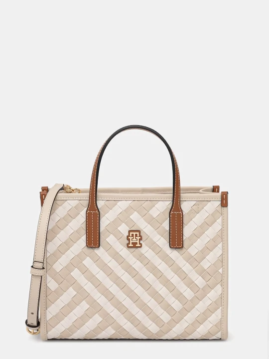 Zdjęcie produktu Tommy Hilfiger torebka damska z imitacji skóry beżowy