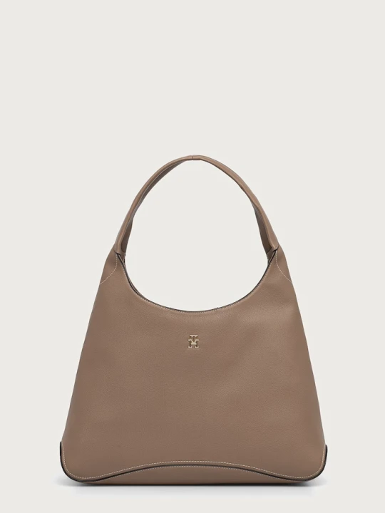 Zdjęcie produktu Tommy Hilfiger torebka hobo damska z imitacji skóry beżowy