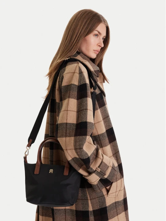 Zdjęcie produktu Tommy Hilfiger Torebka Popette Mini Tote AW0AW17709 Czarny