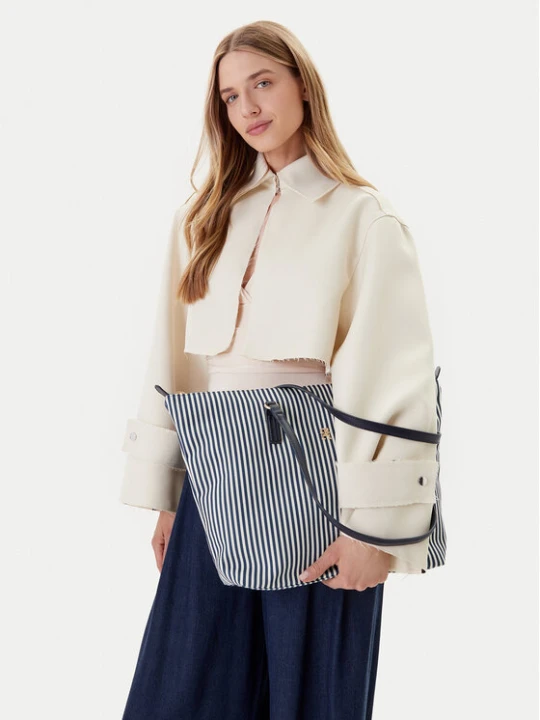 Zdjęcie produktu Tommy Hilfiger Torebka Poppy Summer Tote AW0AW17203 Granatowy
