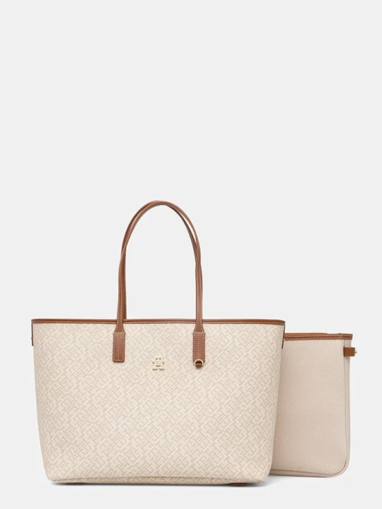 Zdjęcie produktu Tommy Hilfiger torebka shopper damska beżowy