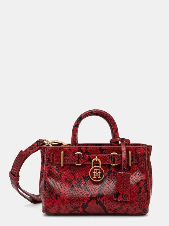 Zdjęcie produktu Tommy Hilfiger torebka shopper damska skórzana czerwony