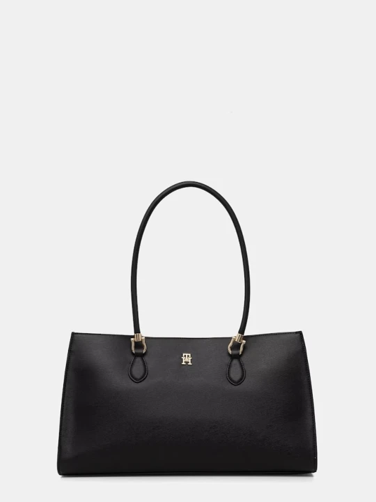 Zdjęcie produktu Tommy Hilfiger torebka shopper damska z imitacji skóry czarny