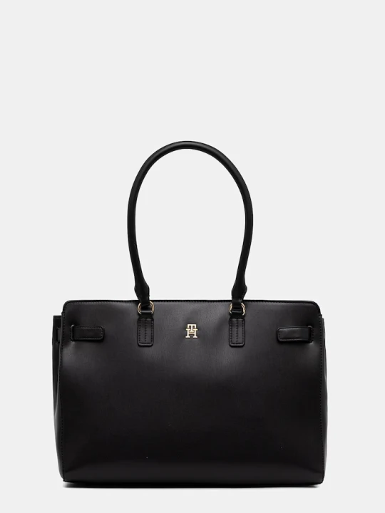 Zdjęcie produktu Tommy Hilfiger torebka shopper damska z imitacji skóry czarny