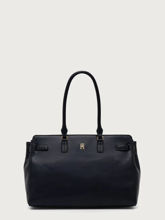 Zdjęcie produktu Tommy Hilfiger torebka shopper damska z imitacji skóry granatowy