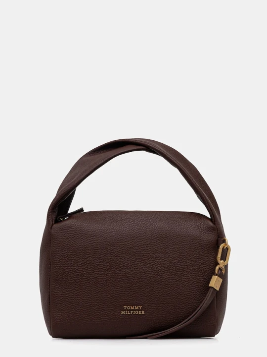 Zdjęcie produktu Tommy Hilfiger torebka skórzana brązowy