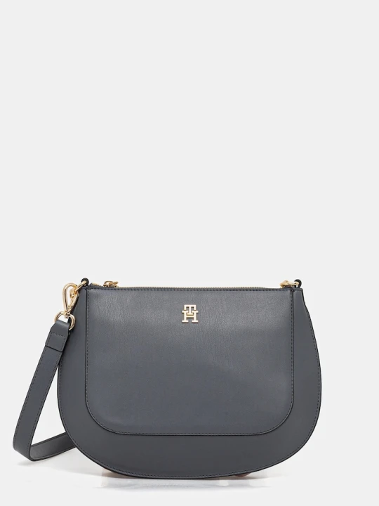 Zdjęcie produktu Tommy Hilfiger torebka skórzana szary