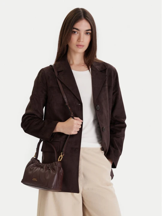 Zdjęcie produktu Tommy Hilfiger Torebka Soft Leather Mini Crossover AW0AW18306 Brązowy