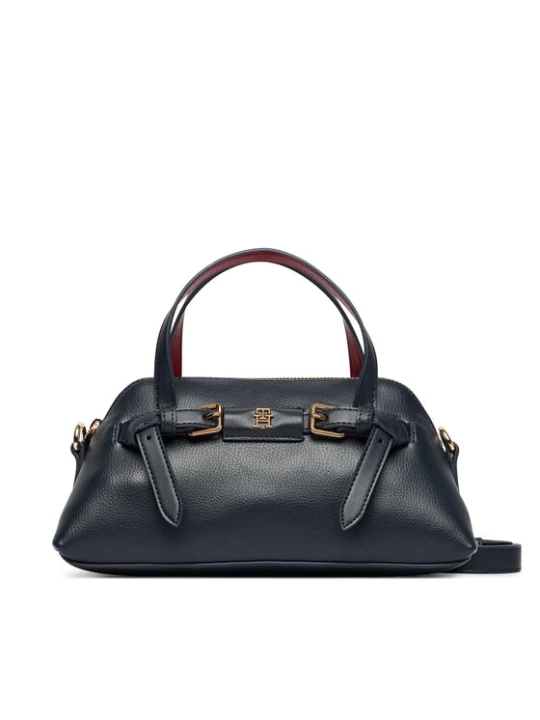 Zdjęcie produktu Tommy Hilfiger Torebka Th Buckle Mini Tote AW0AW19034 Granatowy