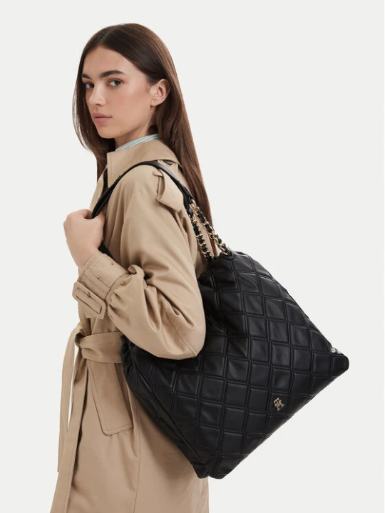 Zdjęcie produktu Tommy Hilfiger Torebka Th Feminine Tote AW0AW18719 Czarny