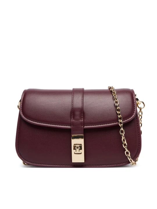 Zdjęcie produktu Tommy Hilfiger Torebka Th Heritage Chain Crossover AW0AW19319 Bordowy