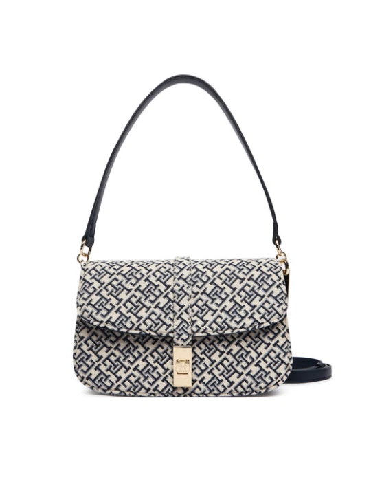 Zdjęcie produktu Tommy Hilfiger Torebka Th Heritage Conv Crossover Jacqu AW0AW19322 Granatowy