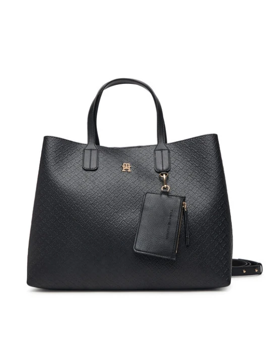 Zdjęcie produktu Tommy Hilfiger Torebka Th Icon Satchel Mono AW0AW18923 Czarny